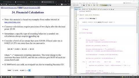 6.9 BigDecimal and rounding doubles