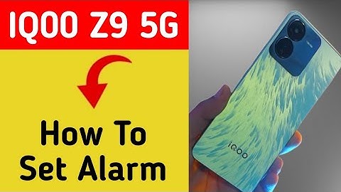 IQOO Z9 5G me alarm kaise lagaye, how to set alarm in IQOO Z9 5G