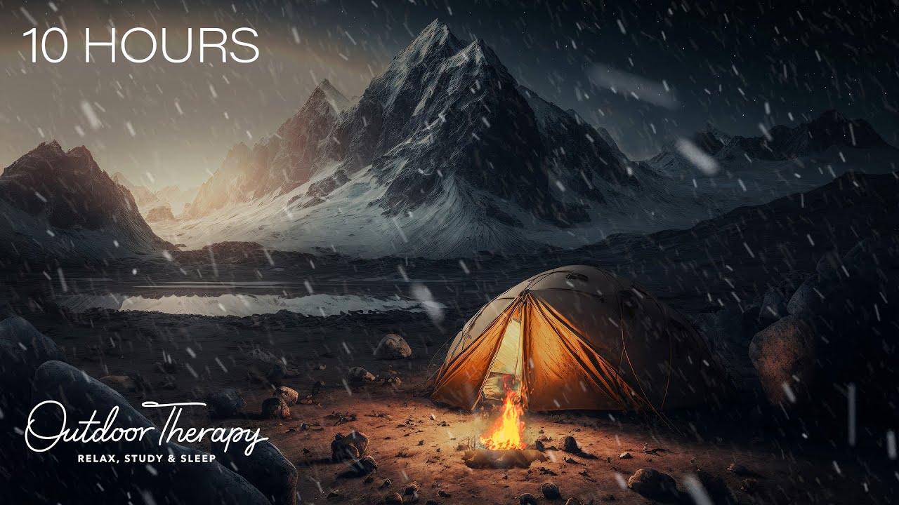 Watch Relaxing Blizzard Fantasy in a Cozy Tent by the Fire for Sleeping | Howling Wind & Blowing Snow on YouTube Watch Relaxing Blizzard Fantasy in a Cozy Tent by the Fire for Sleeping | Howling Wind & Blowing Snow on YouTube
