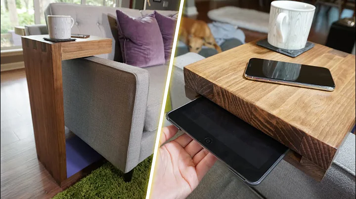 DIY Sofa C-Table w/ iPad Storage