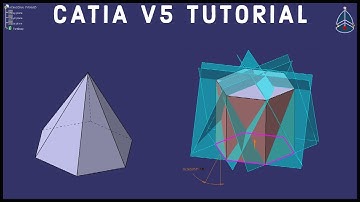 CATIA V5 Tutorial #20 | How to Create a Hexagonal Pyramid | Advanced
