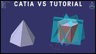 CATIA V5 Tutorial #20 | How to Create a Hexagonal Pyramid | Advanced