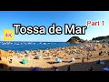 ⁴ᴷ TOSSA DE MAR walking tour 🇪🇸 Costa Brava, Catalonia, Spain (part 1) 4K