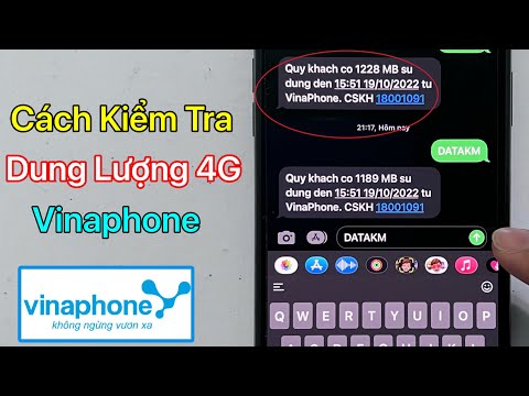Video Cách kiểm tra dung lượng 4G Vinaphone - Xem Dung Lượng... - youtube