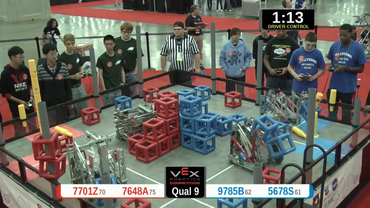 2015 VRC Sci Q9 - 7701Z 7648A vs 9785B 5678S - 51 to 35 - VEX Worlds 2015 - Science Division
