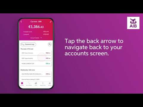 How to make tappable transactions with the AIB mobile app