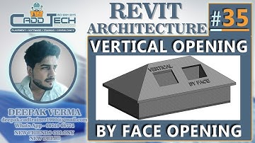 #35 | Vertical Opening | By Face Opening in Revit Architecture [deepak verma]