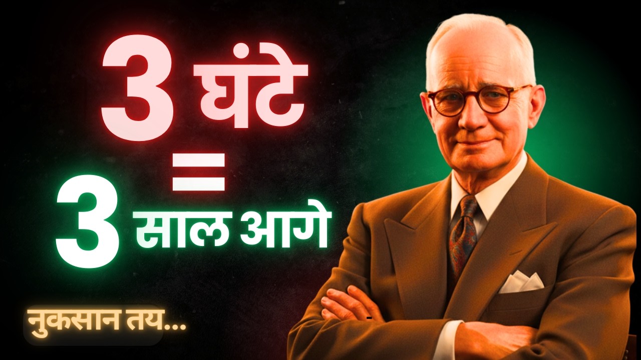 3 घंटे = 3 साल आगे - 3 घंटे नहीं संभाले तो 3 साल पीछे रहोगे | Napoleon Hill | Think and Grow Rich