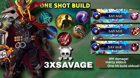 Aldous perfect build for onehit||enemy shock🥶||[MLBB] Aldous gameplay with onehit build]