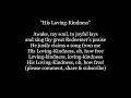 HIS LOVING KINDNESS Awake My Soul To Joy HYMN Lyrics Words Text Trending Sing Along Song Music mp3