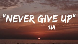 NEVER GIVE UP - SIA