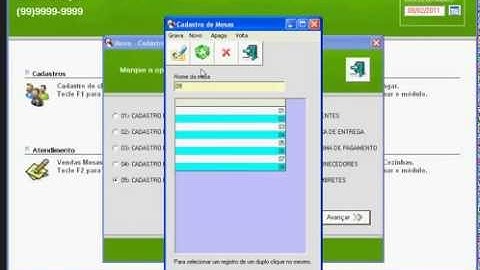 Vídeo Aula Software Restaurante - Cadastro de Mesas