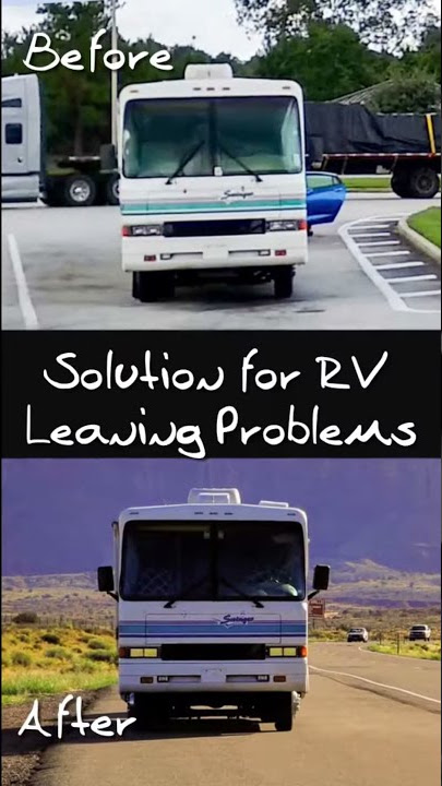 RV Leaning Problem Solution - Most Economical DIY Solution #Shorts