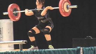 American Open Weightlifting 2011 Women&#39;s 58 kilo class  - C&amp;J part 1