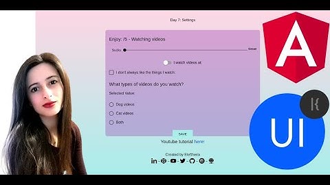 [7/100] Settings | #Daily UI (AngularJS + AngularJS Material)