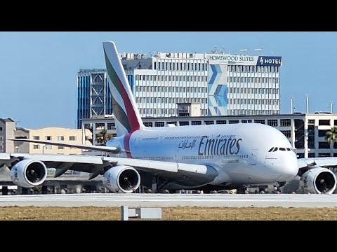 LIVE LAX Airport Big Jets Close Up