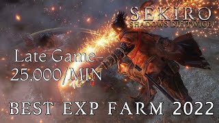 FASTEST Way to FARM EXP Late/End Game in 2022 | Sekiro: Shadows Die Twice