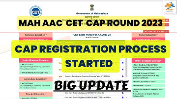 MAH AAC CET CAP ROUND 2023 I REGISTRATION PROCESS STARTED.