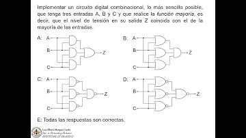 Cuestión 2 sobre circuitos combinacionales a nivel de puertas