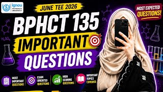 BPHCT 135 Important Questions June TEE 2026 🔥 | IGNOU Most Expected Questions | Exam Preparation