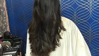 healthy silky thick hair steps cutting!! advance cutting easy way mein step by step!