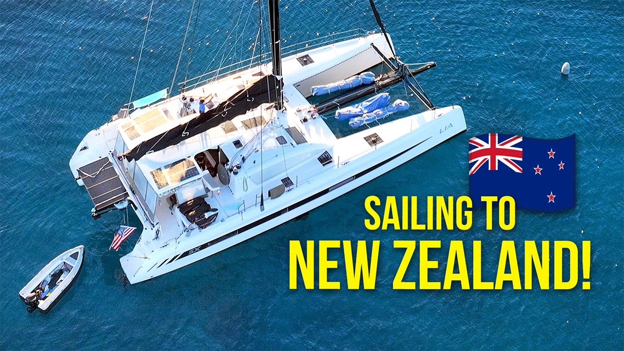 ⁣Sailing to New Zealand on our Catamaran! *RAW Experience*