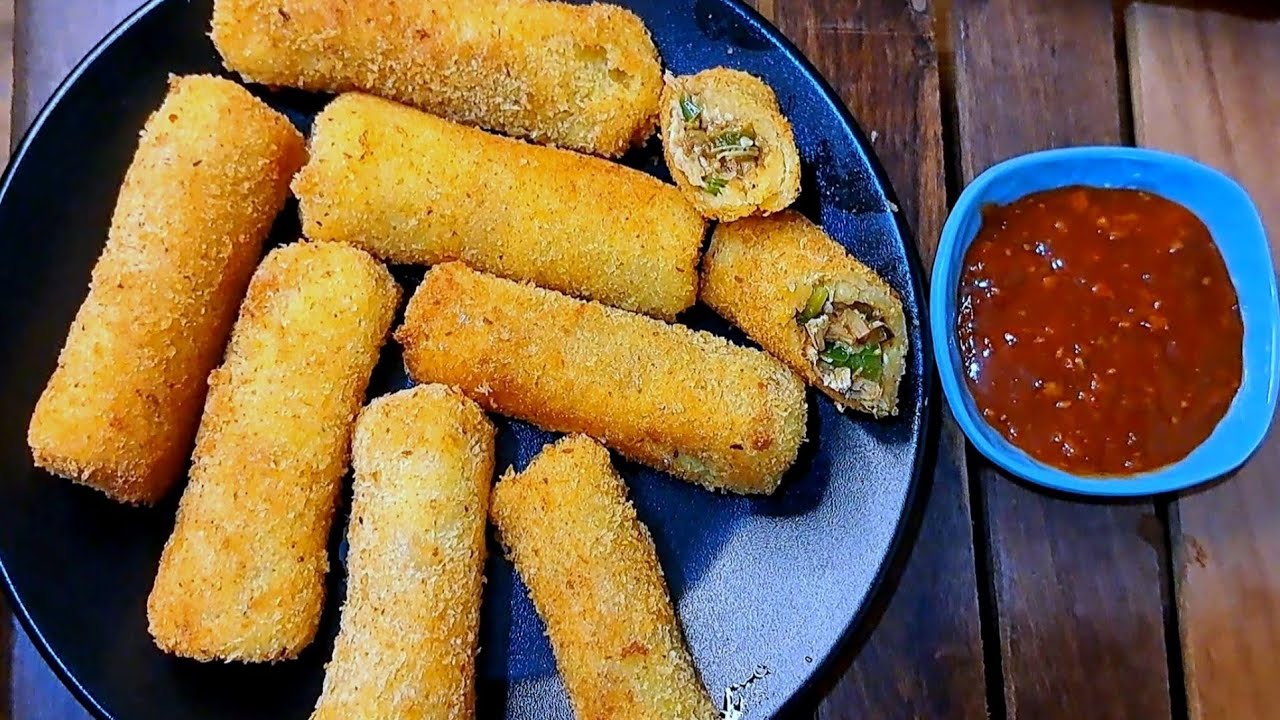 Chicken Cheese Bread Roll Quick and easy snack recipe Ramadan