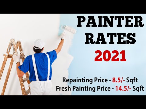 Painter Rates 2021 - Estimate / Cost of Painting Works Per