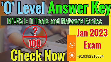M1-R5.1 Answer Key Jan 2023 Exam || m1r5 paper Answer Key