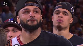 Jamal Murray Gets Emotional During The Larry O’Brien NBA Championship Trophy Presentation!