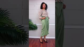 How to style romantic billowing sleeves #shorts #howtostyle screenshot 4