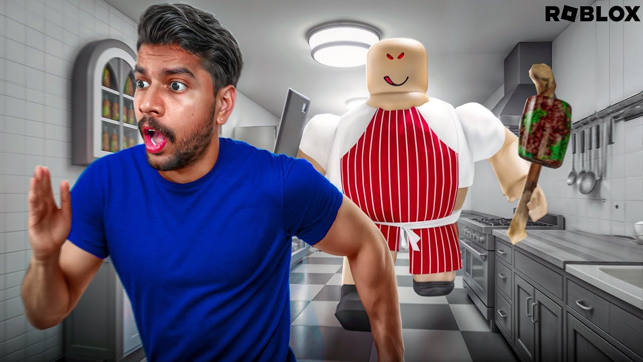 Can i Escape From the BUTCHER Horror Shop in Roblox 😱!!