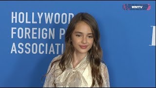 Julia Butters arrives at HFPA's Annual Grants Banquet Red carpet