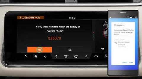Range Rover Evoque Touch Pro Duo Bluetooth Phone Pairing Tutorial