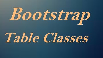 Bootstrap Table classes