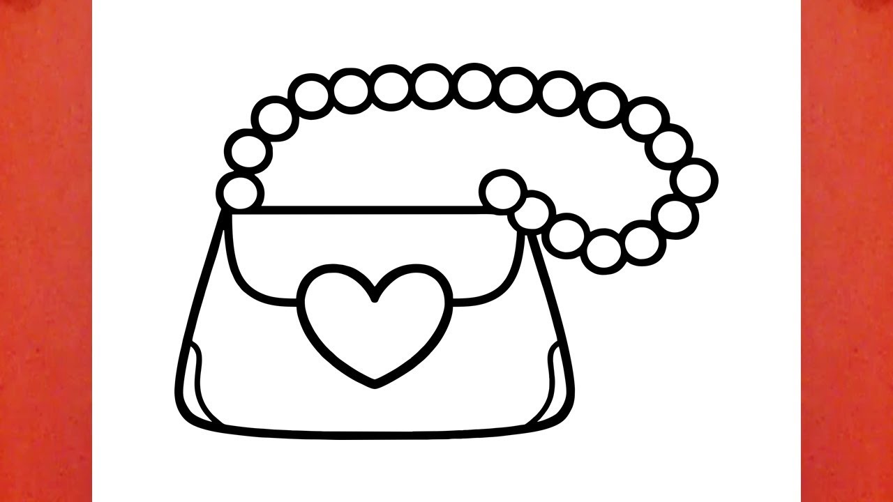 Handbag (line drawing) - Stock Illustration [47236333] - PIXTA