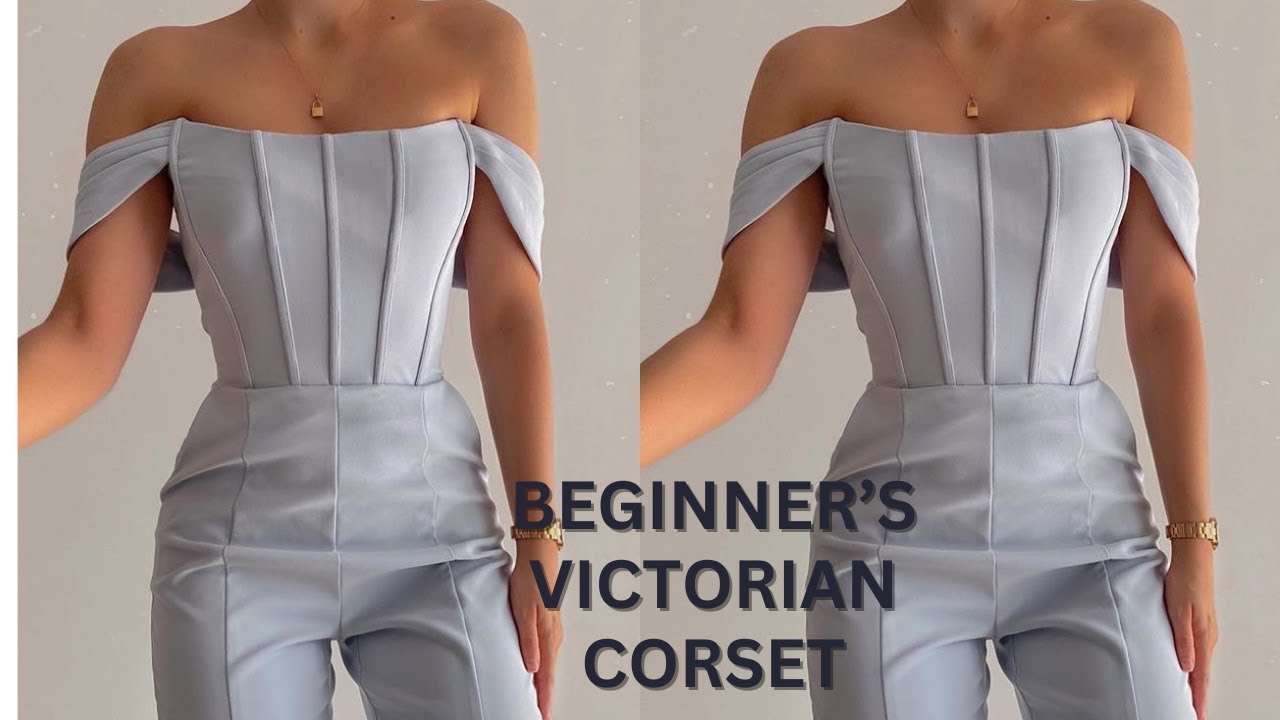 HOW TO DRAFT A VICTORIAN CORSET WITH YOKE AND BASQUE 