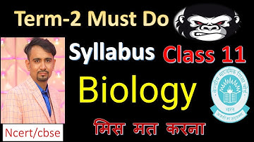 cbse class 11 biology syllabus 2021-22 term 2 ll 11th class ll term 2 syllabus 2021-22 ll biology