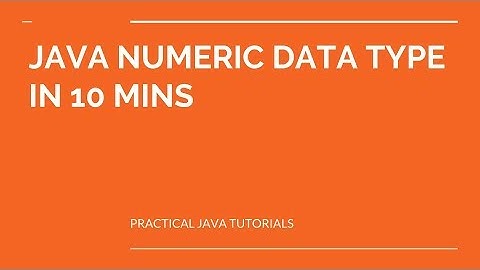 Java Numeric DataType