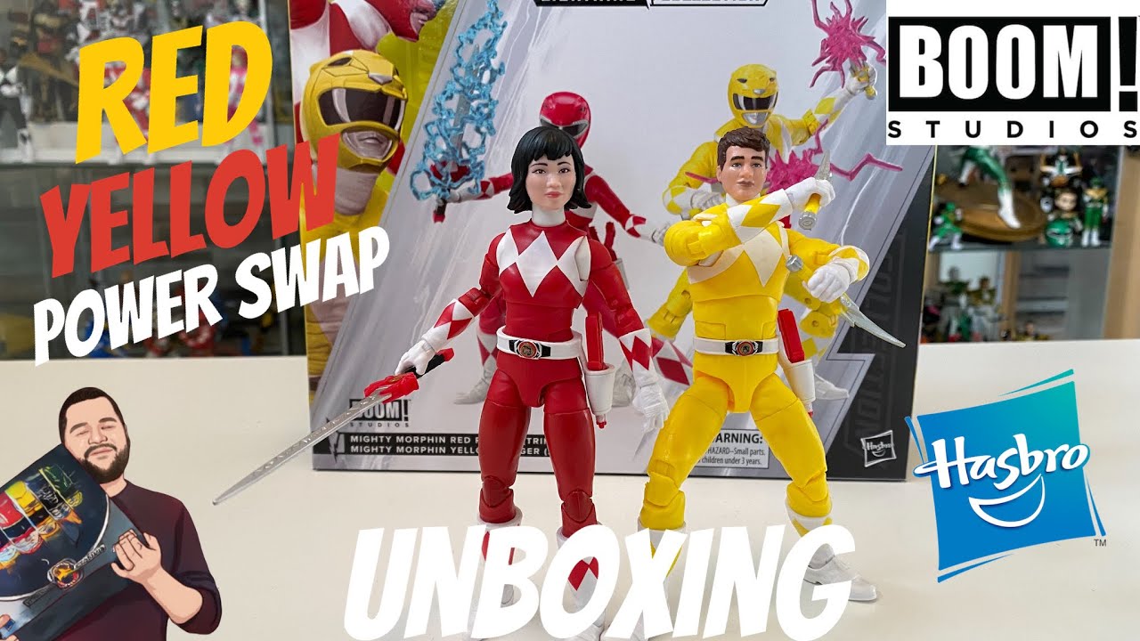 Power Rangers Lightning Collection Mighty Morphin Yellow & Red “swap” 2 ...