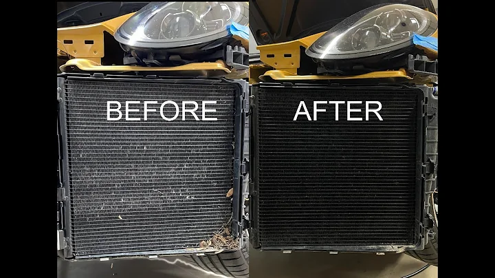 Cleaning my 911 Turbo S Radiator and A/C Condensers