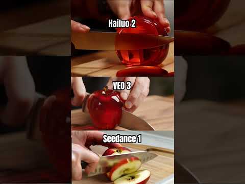 Hailuo 2 Vs Veo 3 Vs Seedance 1 All New AI Video Compared With Glass Apple Asmr