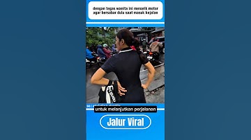 ketegasan wanita ini buat pemotor tak berkutik#shorts