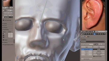 Head Details - Sculpting a Zombie Head in Blender 2.54 - Part 3