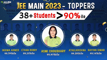 Meet the JEE Main Toppers 2023 from ALLEN Overseas | JEE Mains 2023 Result🔥 #glimpse #jee2023 #allen