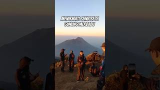 The beauty of the sunrise on Mount Merbabu, Indonesia, Central Java #hiking #merbabu #viralshorts