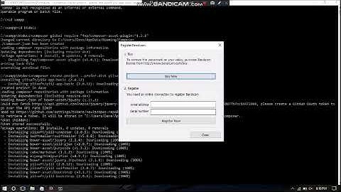 Instal YII2 basic dengan composer