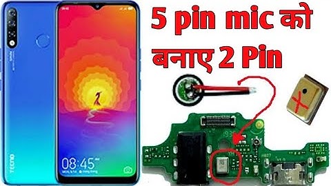 Digital mic to universal mic || 5 Pin mic to 2 Pin || Tecno Spark 7t mic problem