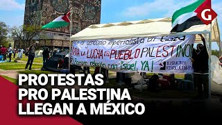 México: Estudiantes de la UNAM protestan contra Israel y exigen romper relaciones diplomáticas