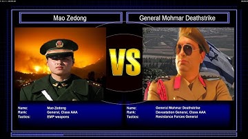 C&C General Zero Hour Reborn Mod Mao Zedong VS General Mohmar Deathstrike #1